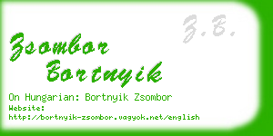 zsombor bortnyik business card